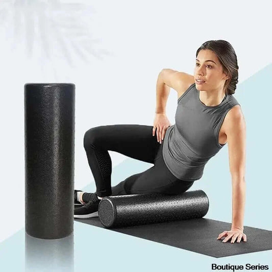 LiveSport Black Yoga Foam Roller For Exercise, Massage Roller