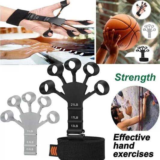 LiveSport Silicone Grip Training and Exercise Finger Exercise Stretcher Hand Strengthener Arthritis Grip Trainer Hand Brush Expander Grips