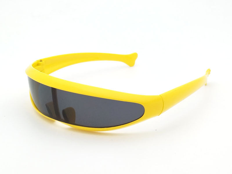 Personality Sunglasses Laser Glasses Men Women Sunglass Robots Silver Lens Sun Glasses Men's Driving Goggles Glasses