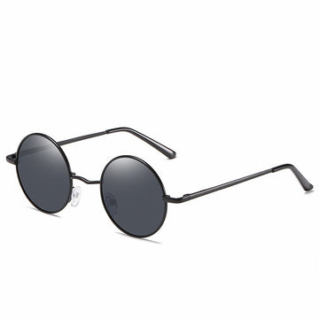 Retro Polarized Sunglasses Anti-UV Sunglasses Round Glasses