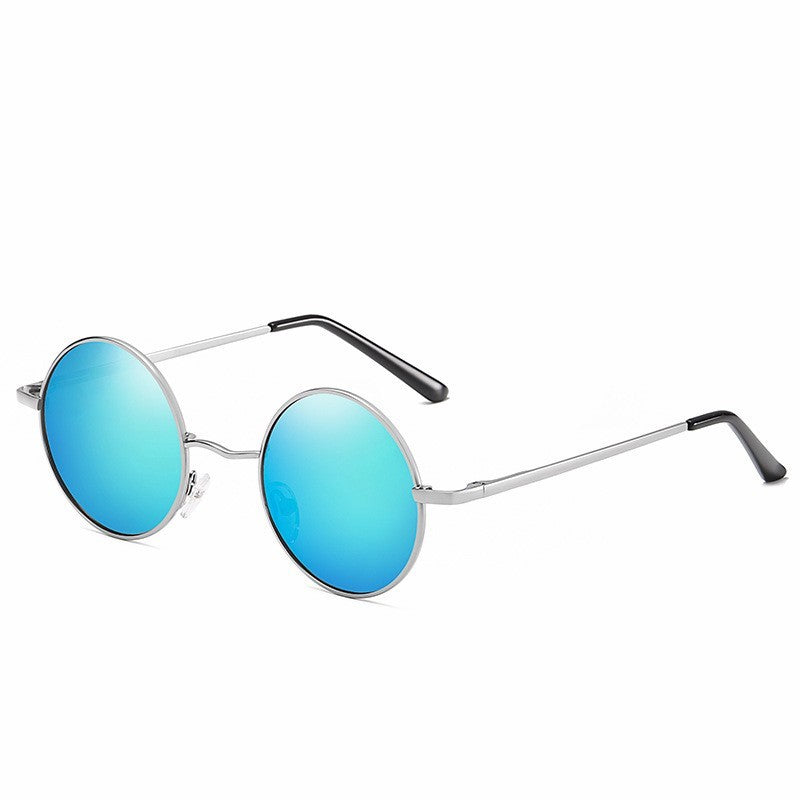 Retro Polarized Sunglasses Anti-UV Sunglasses Round Glasses