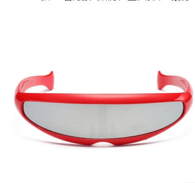 Personality Sunglasses Laser Glasses Men Women Sunglass Robots Silver Lens Sun Glasses Men's Driving Goggles Glasses