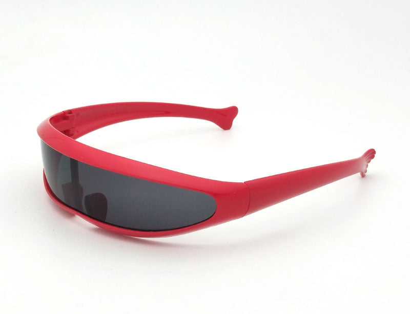 Personality Sunglasses Laser Glasses Men Women Sunglass Robots Silver Lens Sun Glasses Men's Driving Goggles Glasses