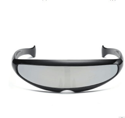 Personality Sunglasses Laser Glasses Men Women Sunglass Robots Silver Lens Sun Glasses Men's Driving Goggles Glasses