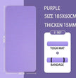LiveSport 185X60X1.5CM PURPLE Foam Mat Yoga Mat Thick Sport and Fitness Pilates Gymnastics Equipment Exercise Mats for Home Workout Body Building Sports