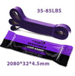 LiveSport 85LB Purple / CHINA Fitness Band Pull Up Elastic Bands Rubber Resistance Loop Power Band Set Home Gym Workout Expander Strengthen Trainning