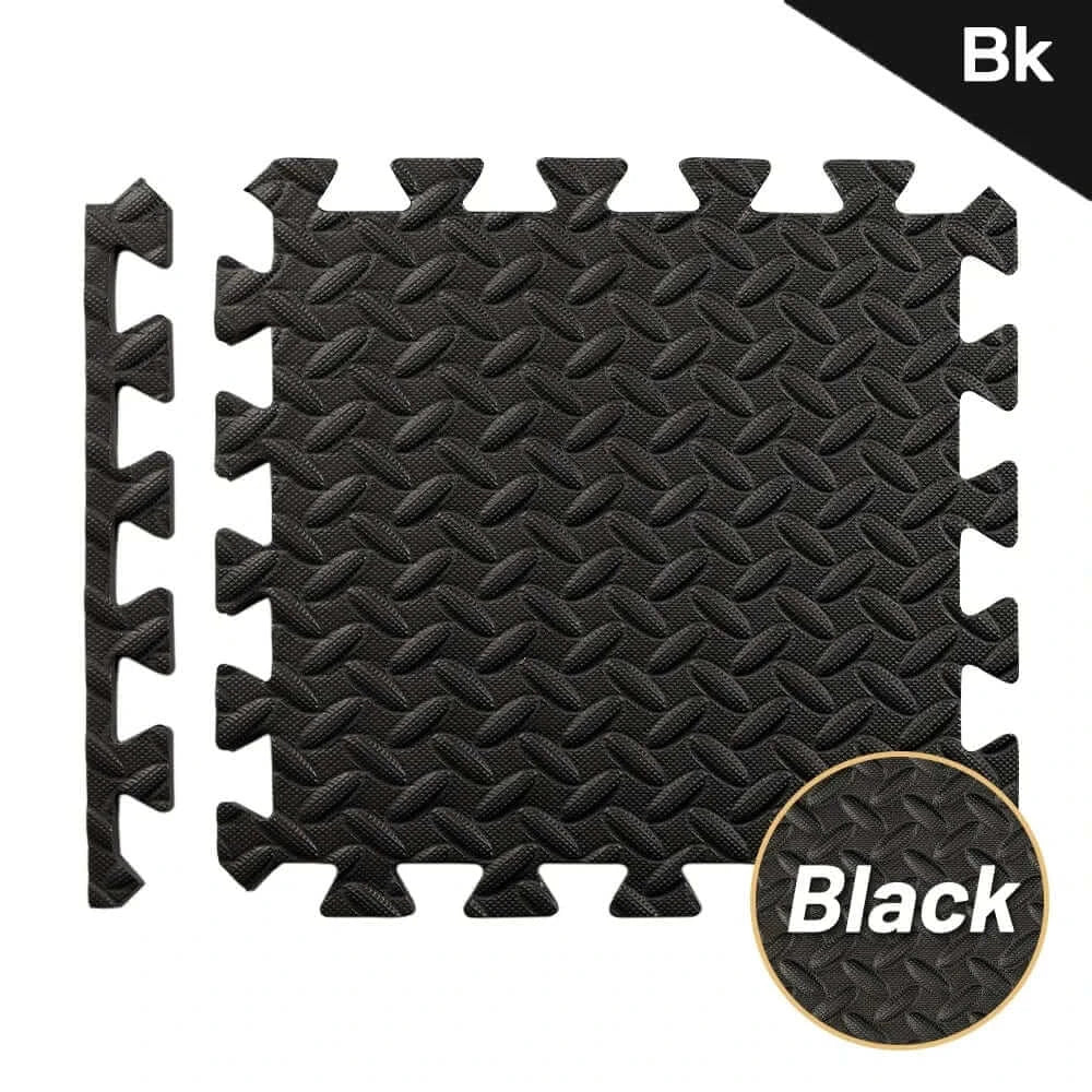 LiveSport Black-30x30cm / 12 Pcs / CHINA Gym Mat Sports Protection Non-Slip Carpet, Fitness Equipment For Home Exercise