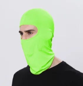 LiveSport Fluorescent green / One Size Ski Mask for Men Full Face Mask Balaclava Black Ski Masks Covering Neck Gaiter
