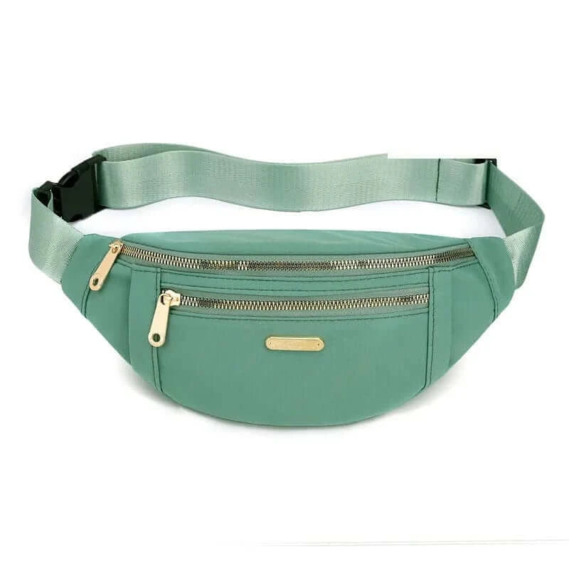 LiveSport Green Fashion Waist Packs Fanny Pack Belt Women Travel Bag Chest Purse Chest Pouch Bullet Pack Solid Color Shoulder Bags for Women