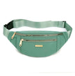 LiveSport Green Fashion Waist Packs Fanny Pack Belt Women Travel Bag Chest Purse Chest Pouch Bullet Pack Solid Color Shoulder Bags for Women