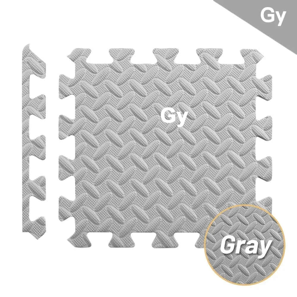 LiveSport Grey-30x30cm / 8 Pcs / CHINA Gym Mat Sports Protection Non-Slip Carpet, Fitness Equipment For Home Exercise