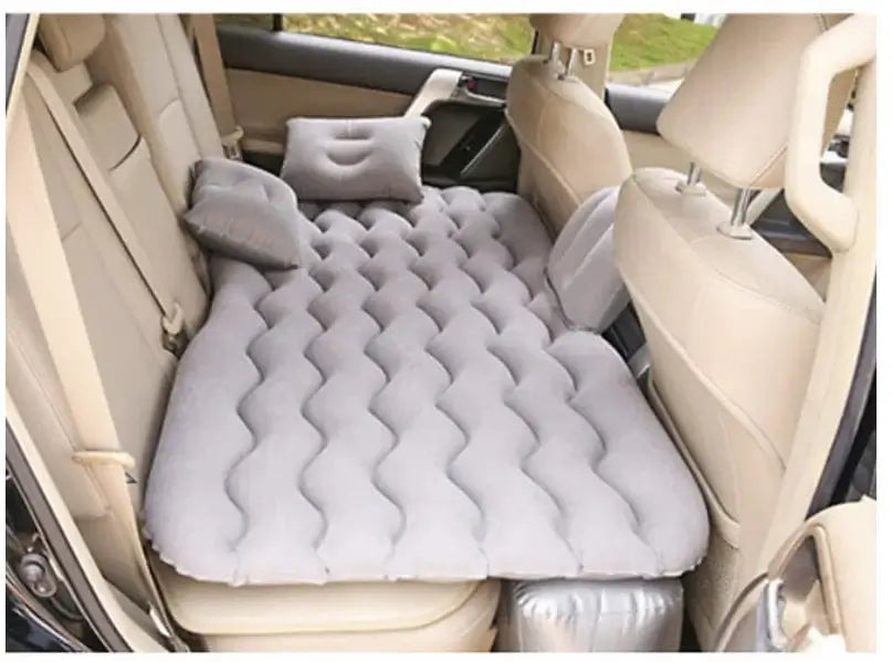 LiveSport grey Travel Air Mattress Bed Universal for Back Seat, Outdoor Camping Mat Cushion