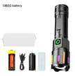 LiveSport GT10 18650 battery Most Powerful LED Flashlight Rechargeable GT10 LED Flashlights High Power Zoom Torch Long Range Tactical Lantren Camping