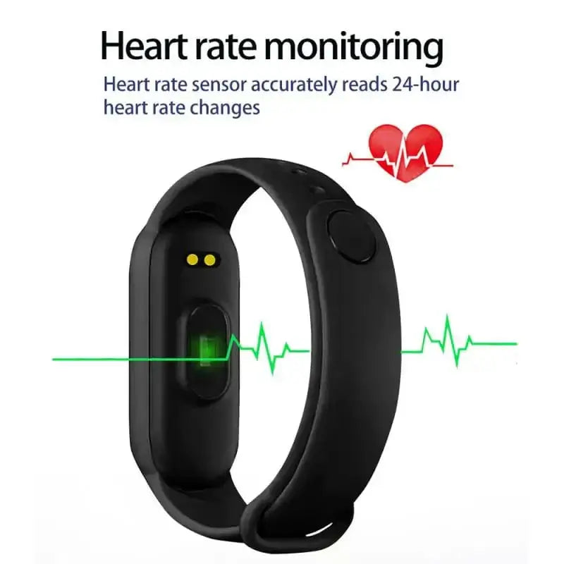 LiveSport M6 Smart Watch Men Women Fitness Smart Bracelet Sports Band Heart Rate Blood Pressure Monitor Waterproof Multi-function Watches