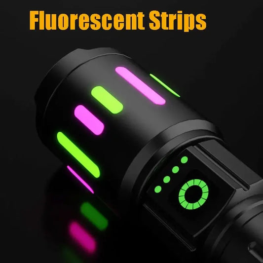 LiveSport Most Powerful LED Flashlight Rechargeable GT10 LED Flashlights High Power Zoom Torch Long Range Tactical Lantren Camping