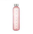 LiveSport Pink-Silver / 1.0L 1L Outdoor Time Marker Water Bottle