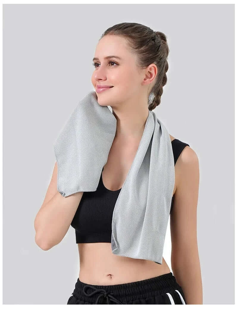 LiveSport Portable Mini Silica Gel Set Cold Towel Fitness Running 100% Polyester Fiber Outdoor Cooling Cool Towel Speed Dry Towel
