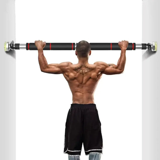 LiveSport Pull Up Bar Door Frame Pull Up Bar Indoor Fitness Chin Up Horizontal Bar Home Gym Wall Push Up Training Bar Hang Workout Equipment 65cm-90cm