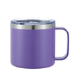 LiveSport Purple / Custom name / CHINA Custom Name 14oz Coffee Mug With Handle Double Wall Stainless Steel Tumbler Vacuum Insulated Thermal Beer Cup Travel Thermos