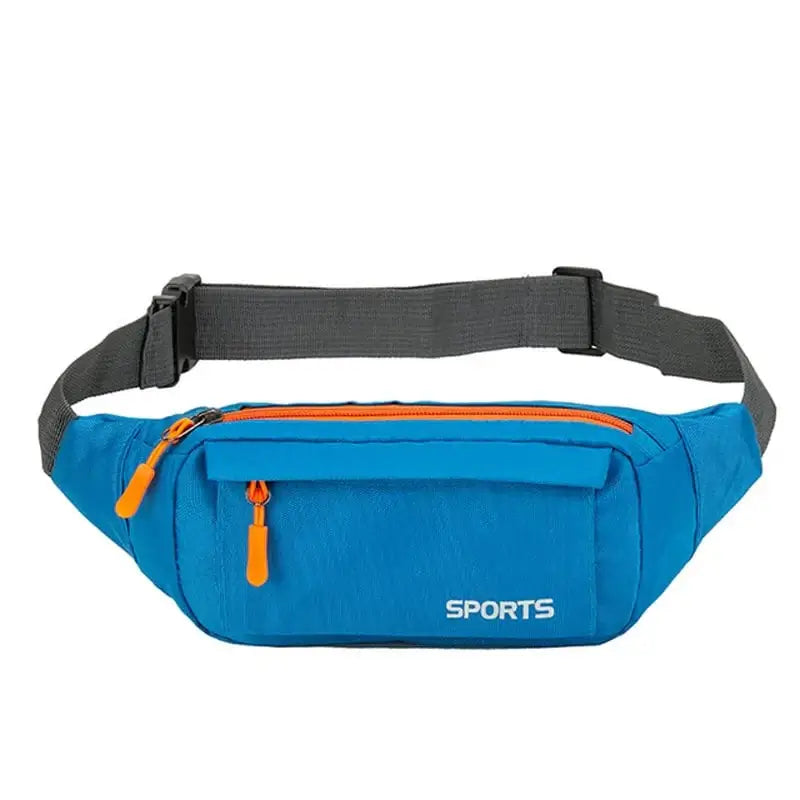 LiveSport Style A Light Blue / CHINA Kangaroo Bum Hip Fanny Waist Bag Pack For Men Women Waterproof Male Belt Pouch Belly Banana Ladies Sachet Mobile Running Wallet