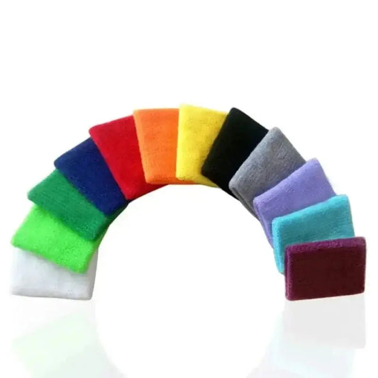 LiveSport Unisex Cotton Sports Sweatband with Wrist Support for Gym and Running - Colorful, Comfortable, and Protective