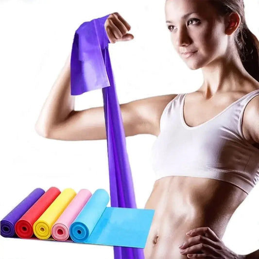 LiveSport Yoga Elastic Bands Portable Pilates Hip Circle Expander Bands Latex Tension Gym Family Strength Training Resistance Belt